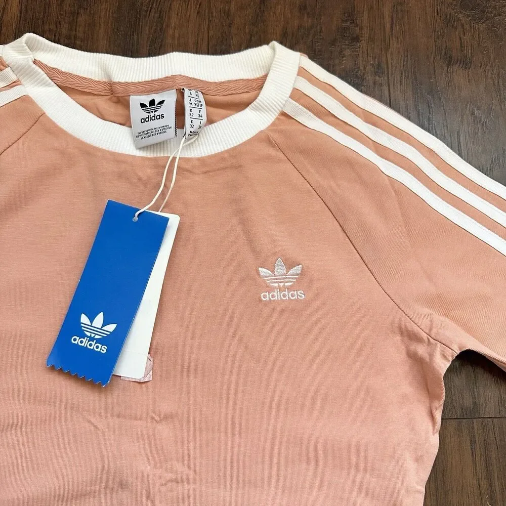 Adidas Originals Womens 3-Stripes Dress dust pink DV2565 - Picture 15 of 16